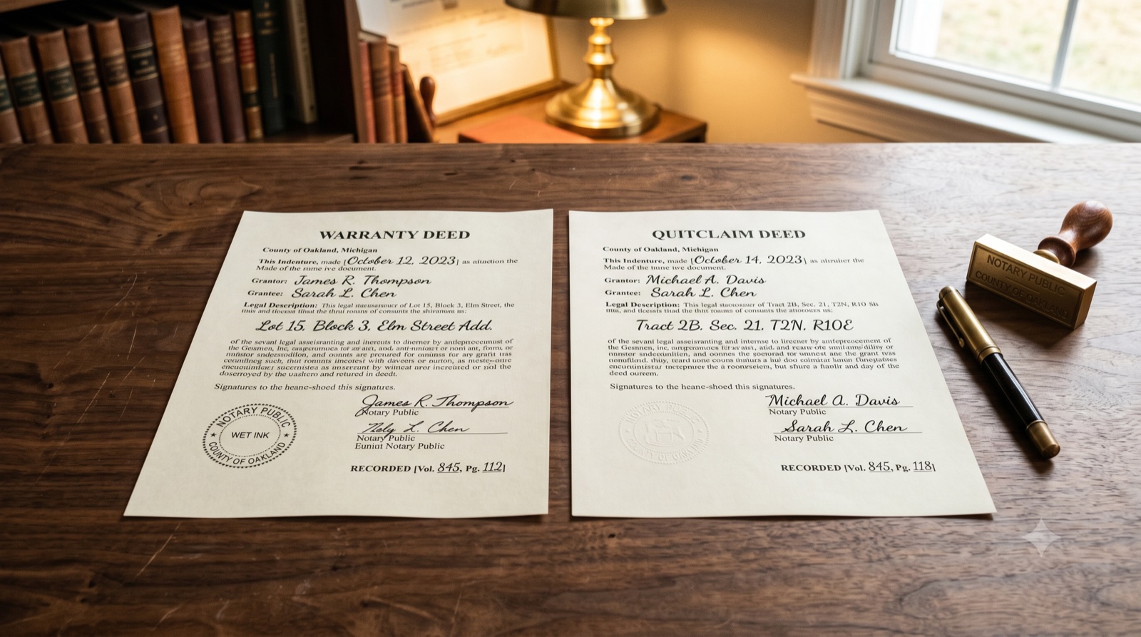 Quitclaim vs. Warranty Deed When Selling Land: Which Do You Need?